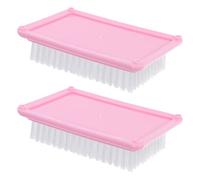 NUOBESTY 2 Piezas Cepillos para Fieltro de Lana Rosa Cepillo Compacto para Almohadilla Aguja Herramienta Multiusos para Manualidades DIY para Hogar y Costura