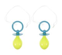 NUOBESTY 2 Piezas Chupete Jumbo para Disfraz de Halloween para Adultos, Accesorio Gigante de Plástico Alta Visibilidad Olores Desagradables para Fiestas y Carnaval