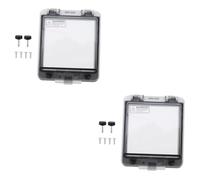 NUOBESTY 2 Piezas contra el interruptor impermeable caso Cubrir cajas de distribución de circuitos domésticos cajas eléctricas resistentes a la intemperie páginas