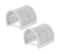 NUOBESTY 2 Piezas Cubierta de Parabrisas para Micrófono de Mano U Shape Antiviento para Grabación y Transmisión Protección Eficaz y Instalación