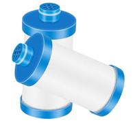 NUOBESTY 2 Piezas Filtro de Agua para Grifo y Lavadora Purificador Doméstico Antical con Instalación Fácil Filtro de Ducha Multipropósito que Bloquea Partículas y Mejora Calidad del Agua