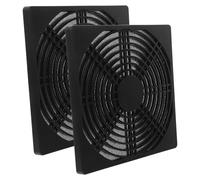 NUOBESTY 2 Piezas Filtro para Ventilador de Ordenador Cubierta de Rejilla Antipolvo para Pc Malla Protectora de Ventilación Negra Fácil Instalación Compatible con Múltiples Cajas