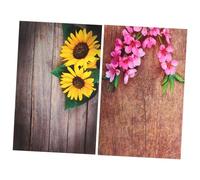 NUOBESTY 2 Piezas para Fotomatón con Diseño Floral y de Madera Telones Decorativos para Sesiones Fotográficas Bodas Showers y Fiestas de Cumpleaños para Estudio Sociales