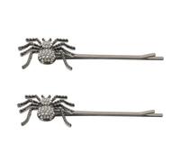NUOBESTY 2 Piezas Pinzas el Pelo Vintage con Diseño de Insecto y Gemas de Imitación, Horquilla Resistente de Hierro y Pedrería para Chicas Adolescentes y Mujeres