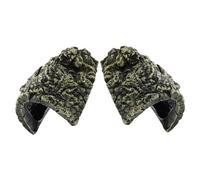 NUOBESTY 2 Piezas Plataforma de Resina para Tortugas y Reptiles de Escalada con Refugio Oculto para Terrarios Escondite Seguro para Tortugas y Pequeños Animales