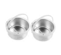 NUOBESTY 2 Piezas Revestimiento Máquina de Terapia Cera Olla de Aluminio Antiadherente para Derretir Cera para Uso Doméstico Salones
