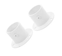 NUOBESTY 2 Piezas Soporte Ajustable para Barra de Armario de Acero Inoxidable Blanco Estructura Doble Lateral, Soporte Resistente Adecuado para Dormitorios y Mejoras DIY