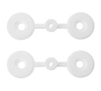 NUOBESTY 2 Piezas Soporte para Embudos de Separación de Plástico Blanco Diseño de Doble Ranura y Estructura Vertical para Laboratorios de Química y Escolares