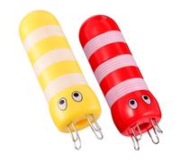 NUOBESTY 2 Piezas Tejedor de Cuerda DIY Forma de Abeja, Herramienta de Tejido Manual de Plástico Abs, Tamaño Pequeño, Colores Amarillo y Rojo, Adecuado para Tejer Bufandas, Pulseras