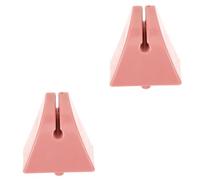 NUOBESTY 2 Piezas Telar Herramientas Apertura Hilo Alambre Eléctrico Tejido Boca Hilo Tejer Adaptador Guía Hilo Rosa El Plastico Materiales Costura Máquina Tejer