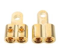 NUOBESTY 2 Piezas Terminal de Conexión Forma para Cableado de Potencia de Automóvil con Doble Vía y Alta Capacidad para Instalación de Audio Vehicular