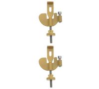 NUOBESTY 2 Piezas Tope De Puerta Candado Portátil Pestillos Viajeros Cerrar Tapón Topes De Puerta De Hotel La Puerta Se Detiene Cerradura Del Dormitorio Protector Golden Acero