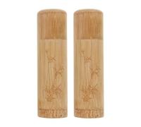 NUOBESTY 2 Piezas Urna Cineraria para Cenizas de Mascotas, Urna para Cenizas de Huesos de Mascotas, Obsequio Conmemorativo, Superficie Lisa, Bambú, Mini, para Perros y Gatos
