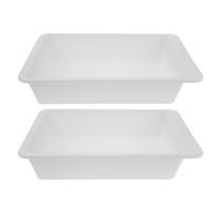 NUOBESTY 2 recipientes rectangulares para manualidades con papel - Recipiente para hacer papel - Accesorio para manualidades con flores secas, ideal para actividades artísticas creativas en familia,