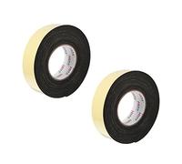 NUOBESTY 2 Rollos Cinta de Sellado Adhesiva de Espuma Eva Tira Amortiguadora para Puertas y Ventanas Protección Colisión y Aislamiento Acústico