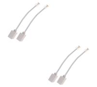 NUOBESTY 2 Series Adaptador Ethernet Conector Telefónico Cable Ethernet De Usar Convierte Hembra Macho Estable Y para Teléfono Y Fax 2 Piezas*2