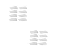 NUOBESTY 2 Series Almohadilla En Forma De Cuña Shims Arrasamiento Espaciadores Cuñas para Nivelar Las Cuñas De La Puerta Se Detienen Cuñas De Mesa De Polivinilo 16 Piezas X 2