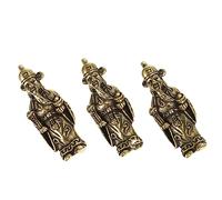 NUOBESTY 2 Series Llavero Con Colgante De De La Riqueza Amuleto Tradicional De Cobre 3 piezas*2