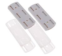 NUOBESTY 2 Soporte de Regleta Adhesivo para Montaje Pared Fijador de Enchufes Sin Perforaciones Organizador de Cables para Azulejos Inoxidable y Color Aleatorio Color