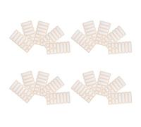 NUOBESTY 20 Hojas Etiquetas Adhesivas Impermeables para Oficina y Hogar, Papel Naranja Rectangular, Resistentes al Aceite y Fáciles de Escribir, Ideales para Suministros y Contenedores
