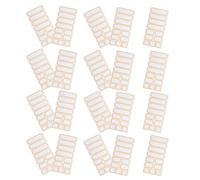 NUOBESTY 20 Hojas Etiquetas Impermeables para Escritura a Mano en Papel Naranja, Recorte Preciso y Resistente al Aceite, Ideales para Contenedores de Baño y Almacenamiento en Aulas
