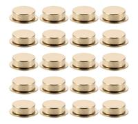 NUOBESTY 20 Piezas de Cojinetes Metálicos Dorados para Decoración de Uñas Rotación 360° y Diseño Ligero, Ideales para Nail Art y Creaciones 3d en Mujeres y Niñas