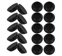 NUOBESTY 20 Piezas Tapón de Silicona Redondo Negro Resistente al Calor y Absorción de Impactos para Conexiones de Electrodomésticos en Cocinas