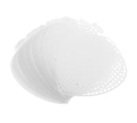 NUOBESTY 20 Unidades Malla Plástica Forma de Corazón Hojas Transparentes para Bordado y Crochet Hojas de Rejilla para Manualidades DIY para Monederos y Bolsos Mini con Oreja Colgante