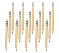 NUOBESTY 200 Lápices de Madera Redondos para Golf con Gomas de Borrar, Preafilados, Mini Lápices de Bolsillo para Actividades al Aire Libre y Puntuación en Golf