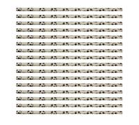 NUOBESTY 200 piezas de pajitas de papel biodegradables pajitas desechables decorativas a granel para 2020 suministros de fiesta de bodas de cumpleaños de año nuevo diseño de fútbol blanco