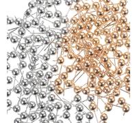 NUOBESTY 200 Piezas Poste de Pendiente de Metal con Bola de 6 Mm Kit para Hacer Pendientes DIY Accesorios en Color Claro y Dorado Material Resistente para Manualidades