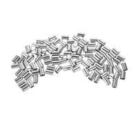 NUOBESTY 200 Unidades Casquillo de Manguera Hidráulica de Acero Inoxidable de Alta Presión 13 Mm para Reparación de Mangueras de Acetileno y Aire en Mantenimiento