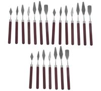 NUOBESTY 21piezas Espátulas De Madera Para Pintura Para Mezcla y Aplicación De Pintura Óleo y Acuarela Herramientas De Arte Para Artistas y Principiantes