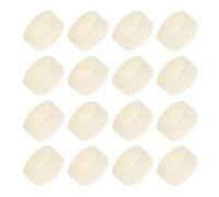 NUOBESTY 24 Piezas Anillo en Agarre Base de Goma Vela Cónica Beige para Firme para Garantizar Seguridad al Cenas Aire Libre Fiestas