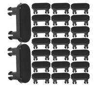 NUOBESTY 24 Piezas Plástico Negro, Hebilla de Repuesto para Mesa Plegable | Compatibilidad Amplia Patas y Marcos Metálicos, Uso en Hogar u Oficina, Funcionamiento Suave
