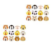 NUOBESTY 24hojas Pegatinas De Meses Para Bebés Diseños De Animales Autoadhesivas Para Capturar Momentos Del Primer Año Para Recién Nacidos y Álbum De Fotos