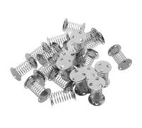 NUOBESTY 25 Unidades Base de Resorte de Metal Doble Cara para Muñecas Tambaleantes, Accesorio Ligero y Estable para Manualidades y Salpicadero de Coche, 1.38x0.98in