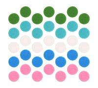 NUOBESTY 250 Almohadillas de Repuesto para Aromaterapia Almohadillas Difusoras Redondas de Fibra de Algodón para Collares de 25 MM Lago Manzana Recarga para Difusores