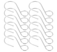 NUOBESTY 250piezas Ganchos S Metálicos para Fundas de Asiento de Coche Resistentes Fácil Instalación Accesorios Automotrices Compatibles para Interiores de Vehículos Soporte Estable