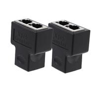 NUOBESTY 2piezas Adaptador Divisor Ethernet Conector Divisor Cable Problemas De Corto
