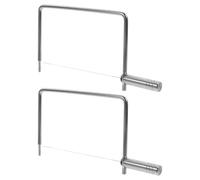 NUOBESTY 2piezas Cortador de Queso Acero Inoxidable Rebanador Manual para Pan Verduras Carne y Mantequilla Uso Casa Fiestas y Festivales