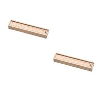 NUOBESTY 2piezas Estuche De Lápices De Madera Portátil Diseño Simple y Amplio Espacio De Almacenamiento para Niño Niña y Estudiantes