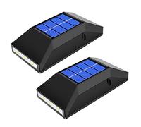 NUOBESTY 2piezas Lámpara Solar Led Para Exterior Luz Cálida De Pared Para Jardín y Terraza Recarga Solar y Larga Duración Para Decoración Exterior