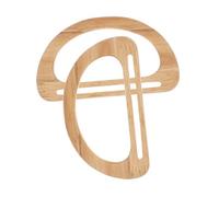NUOBESTY 2Piezas Manijas de Madera para Bolsos D de Accesorios para DIY y Croché Asa de Mano para Creaciones Únicas de Bolsos