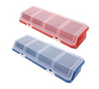 NUOBESTY 2piezas Organizador De Almacenamiento De Tornillos Caja para Componentes Electrónicos Estuche De Almacenamiento Caja Organizadora De Tornillos