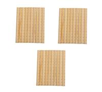 NUOBESTY 3 Juegos Gobernante Soporte Base Copla Precision Ruler Vigilar El Asta De La sobre De Cien Yuanes Radiador Resistente Llavero De La Puerta Doble Feng Años Madera 10 Uds * 3