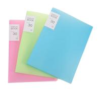 NUOBESTY 3 libros de arte de diamantes tamaño A4: carpeta de portafolio de diamantes de 30 páginas - Organizador de pintura de arte DIY con fundas de plástico transparente para portafolios de