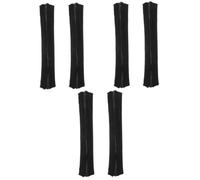 NUOBESTY 3 Pares Silla Guantes Asiento Cojín del Asiento del Coche Almohadillas para Brazos De Silla Auto Cubre Asientos Chair Funda para Reposacabezas Reclinable Gel Mangas Poliéster Black