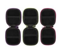 NUOBESTY 3 Piezas Bolsa Portátil para Almacenar Aceites Esenciales Tela Oxford, Diseño Fácil de Llevar, Adecuado para Viaje y Organizar Cosméticos y Esmaltes Color Aleatorio