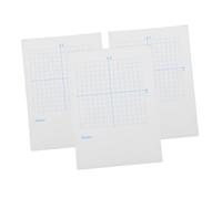NUOBESTY 3 Piezas de Notas de Cuadrícula para Matemáticas y Dibujo para Estudiantes y Profesores Escolar y Carta Color Blanco